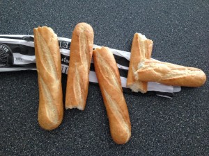 The Stunt Baguettes - They didn't fare so well on the set...