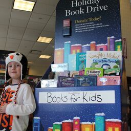 Stop by and find a book to share with a kid in need.
