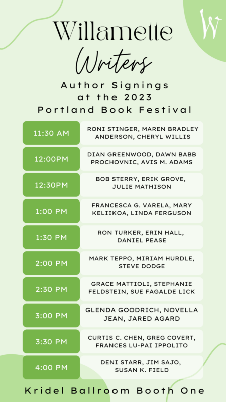 WW at the Portland Book Festival Schedule