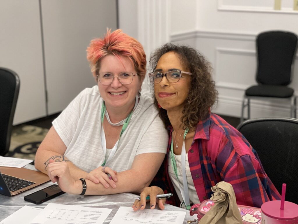 Rebekah Postupak and Iris Harris