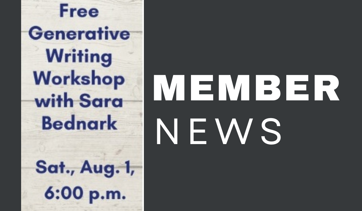 Member News_Free Genereative Writing Workshop with Sara Bednark