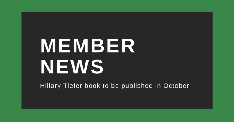 Hillary Tiefer to be published 