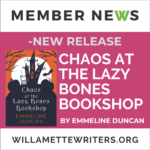 Chaos at the Lazy Bones Bookstore MN Graphic